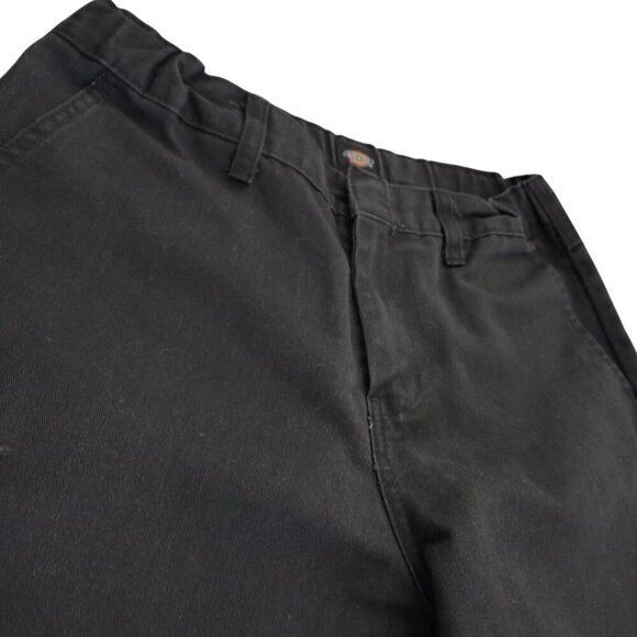 Dickies Men's Wide Leg Pants Size 14 Black Elastic Waist Relaxed Fit - Picture 3 of 10
